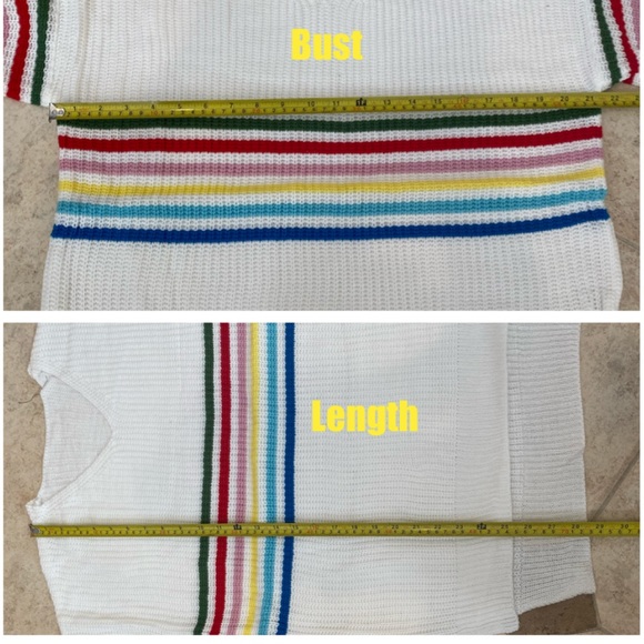 Multicolor Stripe Sweater Top - Picture 8 of 8